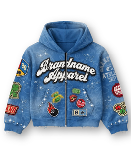 patched hoodie